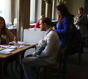 Rinkimų akimirka