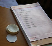 Rinkimų akimirka