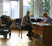 Rinkimų akimirka
