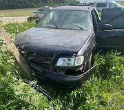 Policijos susidūrimas su bėglio automobiliu