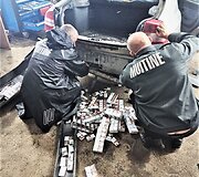 &Scaron;umsko punkte pasieniečiai pričiupo rūkalų kontrabandininką i&scaron; Baltarusijos