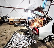 &Scaron;umsko punkte pasieniečiai pričiupo rūkalų kontrabandininką i&scaron; Baltarusijos