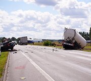 Avarija &bdquo;Via Baltica&ldquo; kelyje: žuvo moteris