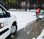 Panevėžio miesto gatvių priežiūra pūgos metu