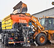 Panevėžio miesto gatvių priežiūra pūgos metu