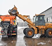 Panevėžio miesto gatvių priežiūra pūgos metu