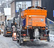 Panevėžio miesto gatvių priežiūra pūgos metu