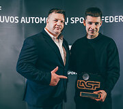 Ovidijus Va&scaron;takas ir Matas Žalandauskas atsiėmė 2025 metų sezono trofėjus