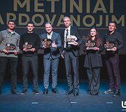 Ovidijus Va&scaron;takas ir Matas Žalandauskas atsiėmė 2025 metų sezono trofėjus