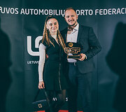 Ovidijus Va&scaron;takas ir Matas Žalandauskas atsiėmė 2025 metų sezono trofėjus