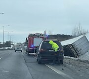 Avarija A1 magistralėje ties Elektrėnais