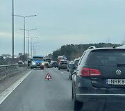 Avarija A1 magistralėje ties Elektrėnais