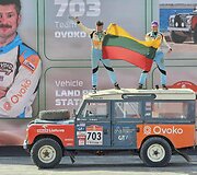 Karolio Rai&scaron;io Dakaro ralio fini&scaron;o podiumo akimirkos