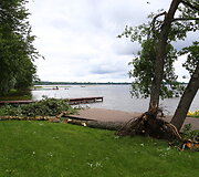 Audros padariniai Sudeikių miestelyje