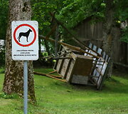 Audros padariniai Sudeikių miestelyje