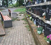 Audros padariniai Panevėžio kapinėse