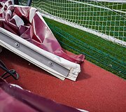Audros apgadintas Panevėžio futbolo maniežas