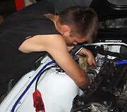 Pasiruo&scaron;imo lenktynėms akimirka