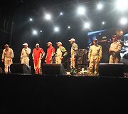 Apdovanojimų ceremonijos akimirka