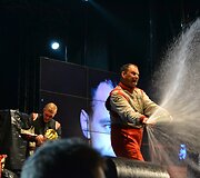 Apdovanojimų ceremonijos akimirka