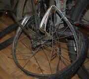 Apgadintas dviratis