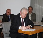 Koalicijos sutarties pasira&scaron;ymas Panevėžyje