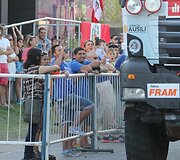 Dakaro gerbėjai serviso zonoje