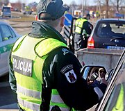 Vairuotojų blaivumo patikrinimas Panevėžyje