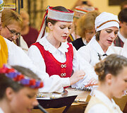 Po &Scaron;v. Jonų bažnyčios skliautais skambėjo kanklių muzika
