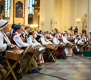 Po &Scaron;v. Jonų bažnyčios skliautais skambėjo kanklių muzika