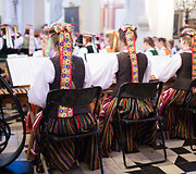 Po &Scaron;v. Jonų bažnyčios skliautais skambėjo kanklių muzika