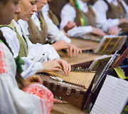 Po &Scaron;v. Jonų bažnyčios skliautais skambėjo kanklių muzika