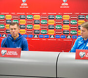 Slovėnijos rinktinės spaudos konferencija ir treniruotė 