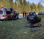 Avarija netoli Trakų Vokės