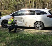 Avarija netoli Trakų Vokės