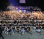 &bdquo;Rock in &Scaron;iauliai 2019&ldquo; - &Scaron;iaulių arenoje klasikinius roko kūrinius grojo ir dainavo per 350 jaunuolių