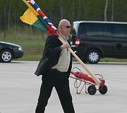Juozas Olekas ir  Phillipas Hammondas