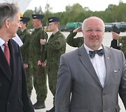 Juozas Olekas ir  Phillipas Hammondas
