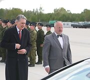 Juozas Olekas ir  Phillipas Hammondas