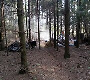 Barvų kaimo eglyne veikė naminės degtinės fabrikas