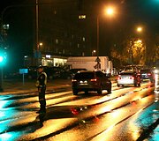 &Scaron;iaulių policija užtvėrė Tilžės gatvę