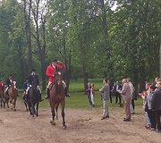 Žagarės dvare &ndash; trofėjų paroda su lapių medžioklės imitacija