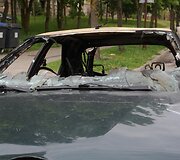 Sudegęs &bdquo;citroenas&ldquo; &Scaron;iauliuose