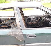 Sudegęs &bdquo;citroenas&ldquo; &Scaron;iauliuose