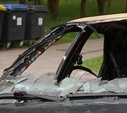Sudegęs &bdquo;citroenas&ldquo; &Scaron;iauliuose