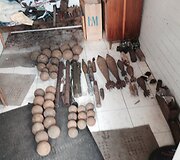 &Scaron;iaulių policija suranda jau trečią ginklų arsenalą per mėnesį