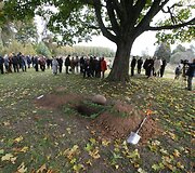 Galinos Dauguvietytės urna su palaikais liks po klevu senelių ir tėvų sodyboje