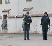 Tel&scaron;iai palydi žuvusį pareigūną Liudą &Scaron;imkų į paskutinę kelionę