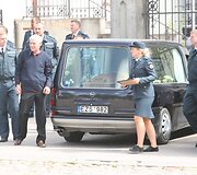 Tel&scaron;iai palydi žuvusį pareigūną Liudą &Scaron;imkų į paskutinę kelionę
