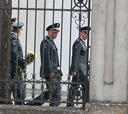 Tel&scaron;iai palydi žuvusį pareigūną Liudą &Scaron;imkų į paskutinę kelionę